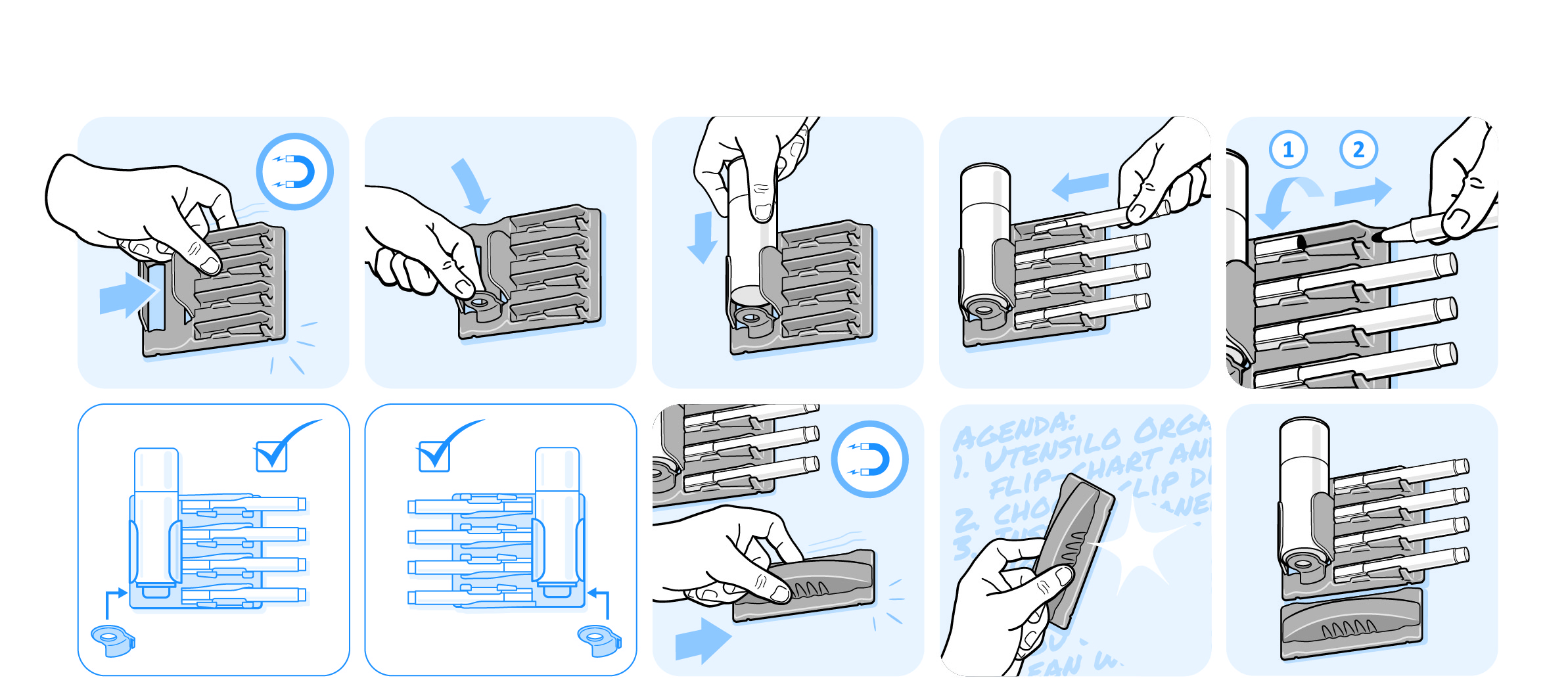 Organizer UTENSILO, Magnetic (Set)