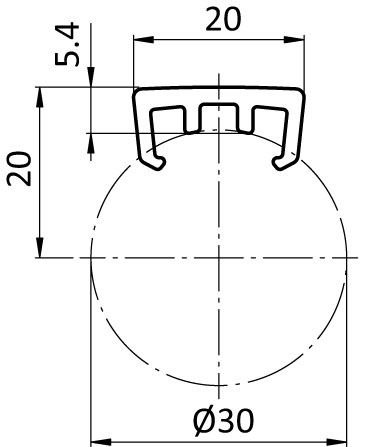 Gleitleiste D30