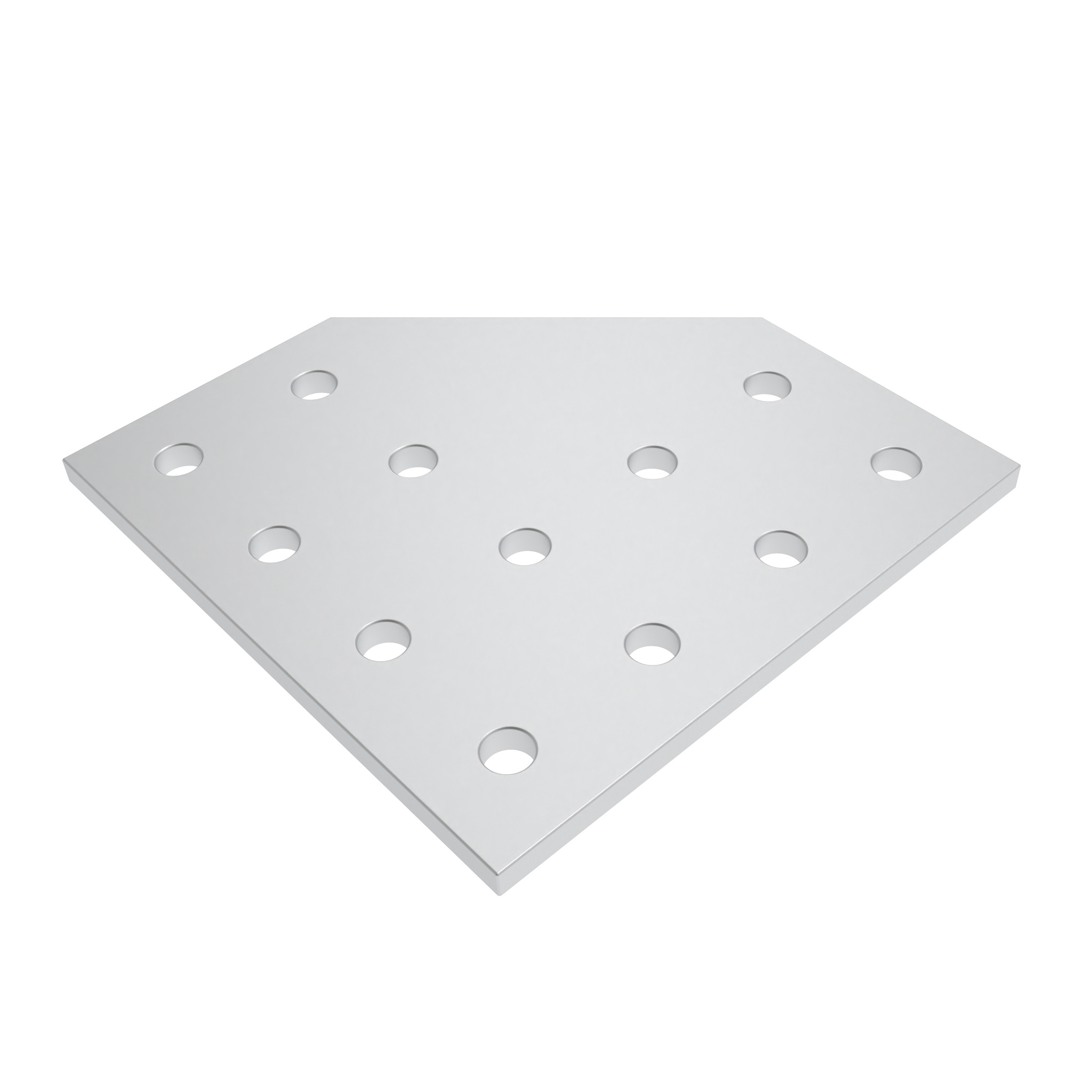 ECO Connection Plate AL L 12 Hole, 2 Slots Version