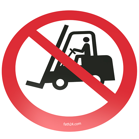 Pictogramme de sol "interdit aux engins" – image du produit