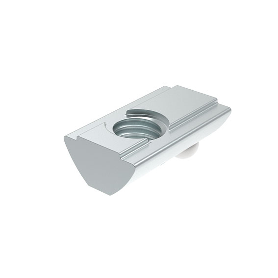 Roll-in T-slot Nut 12.9 x 7.2 mm with Spring Loaded Ball