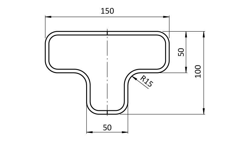 Floor Marking T-shape EXTRA Strong 50