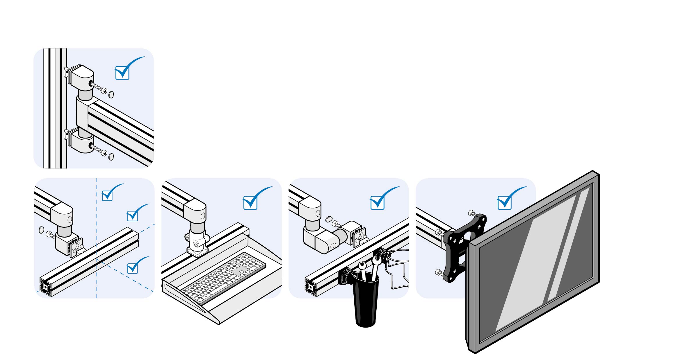 Double System Arm I40H 695 (Set)