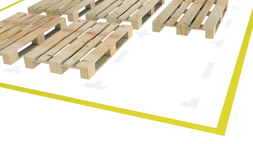 Bandes de marquage au sol