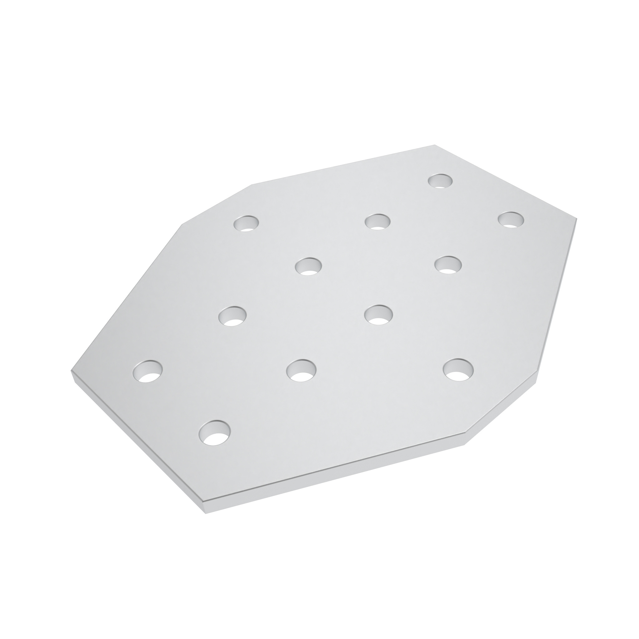 ECO Connection Plate AL X 12 Hole, 1 Slot x 2 Slots Version