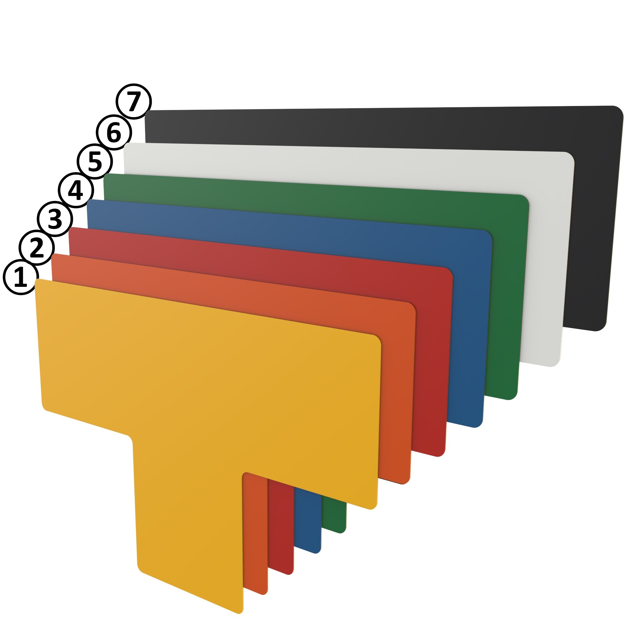 Bodenmarkierung T-Form 75