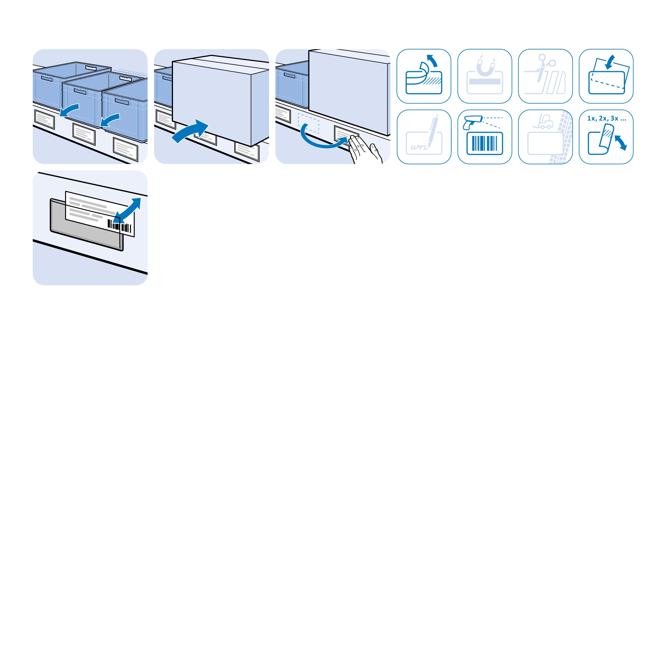 2-sides Open Self-adhesive Label Envelope 50 - 2"