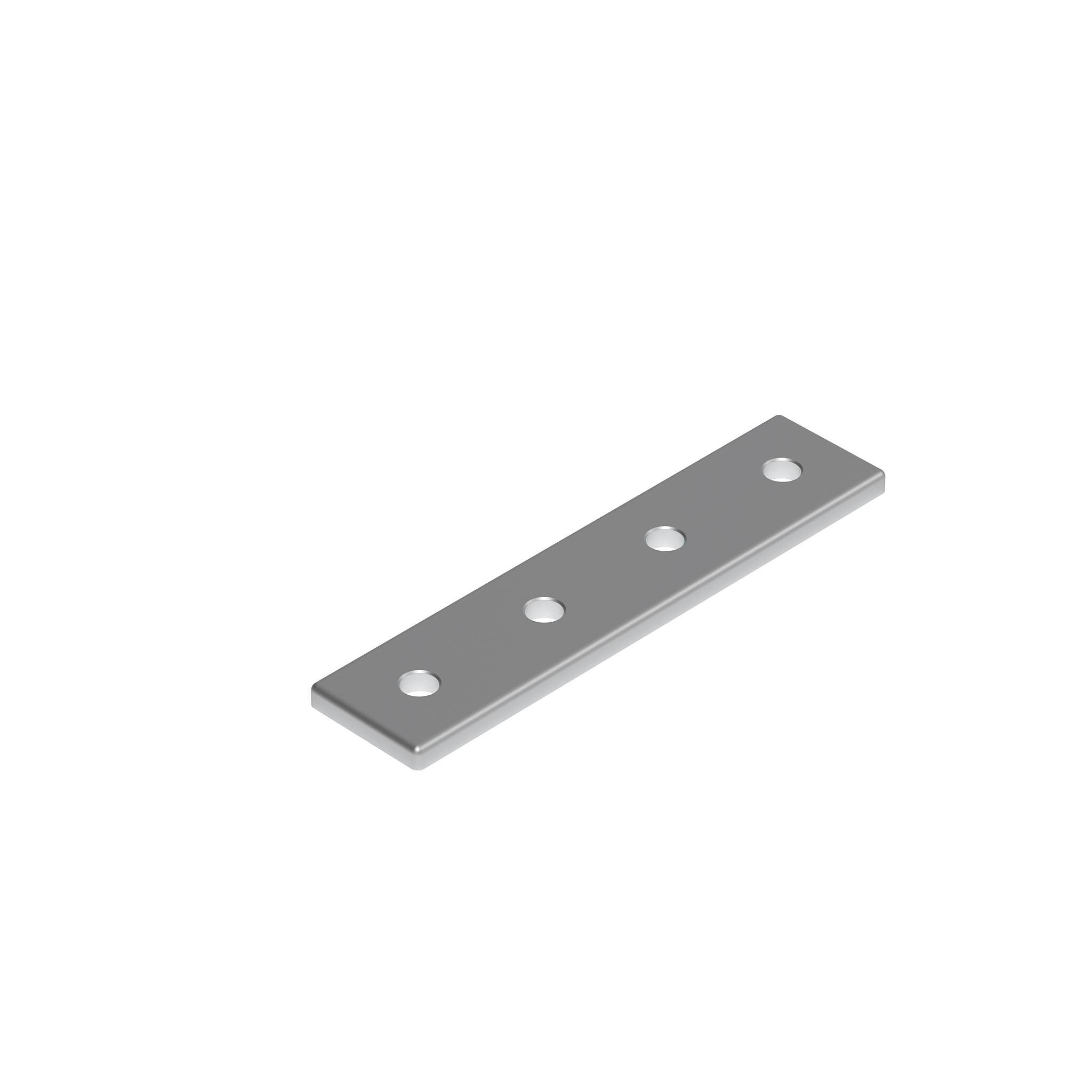 Connection Plate AL Rectangular 4 Hole, 1 Slot Version 093VA40160 – product image