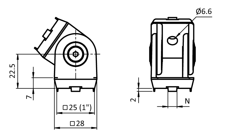 Pivot Joint 25 - 1"