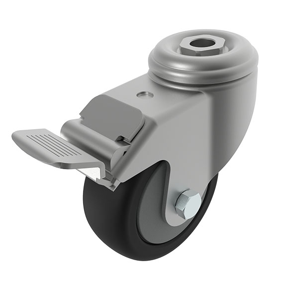 Swivel Caster Ø 80 / 100 / 125 with System Brake