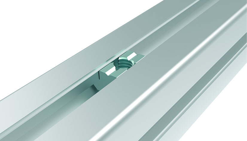 Ecrou de rainure en T 19,5 x 10,6 mm, h.4,8 mm