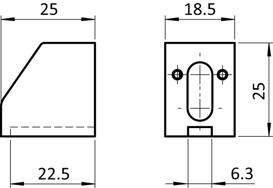 Uniblock 25 EH – technische Zeichnung