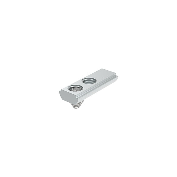 Nutenstein 7,7 x 3,4 mm, einschwenkbar mit Federblech