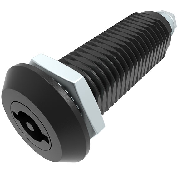 Cuarto de Vuelta con Carcasa Extendida 22.5 / 60, en Zamak Recubierto de Polvo Negro