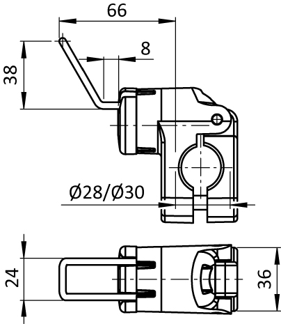 Tool Hook FX 7/38 - 24 for Tubes D28 / D30