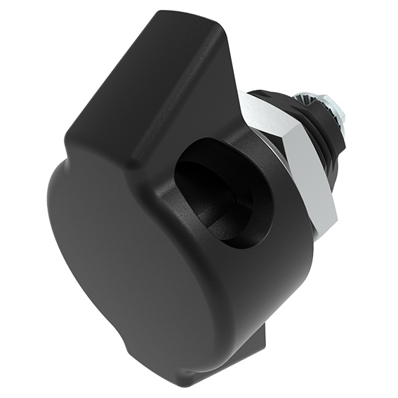 Padlock Compatible Wing Knob 58 Quarter Turn Lock 22.5, Single Hole