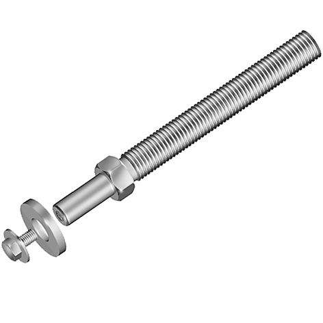 Tige filetée acier pour pieds robustes fixes