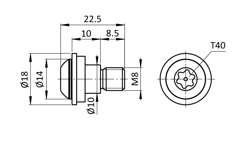 Assembly Set for Pivot Feet