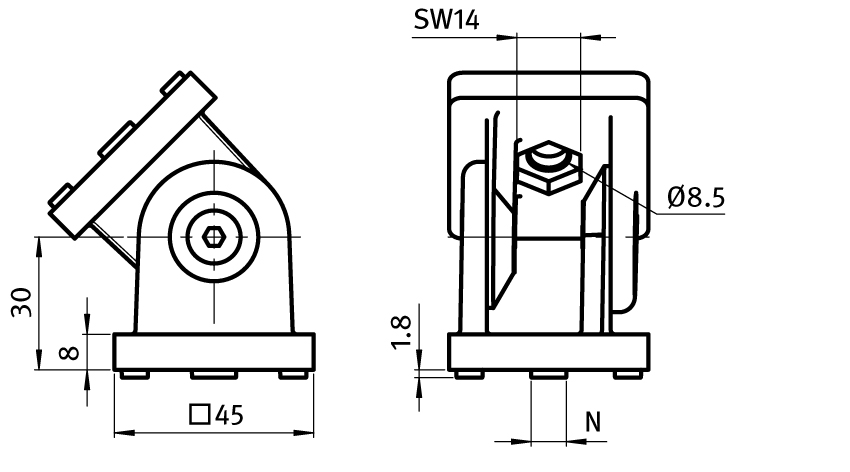 Pivot Joint ZN 45