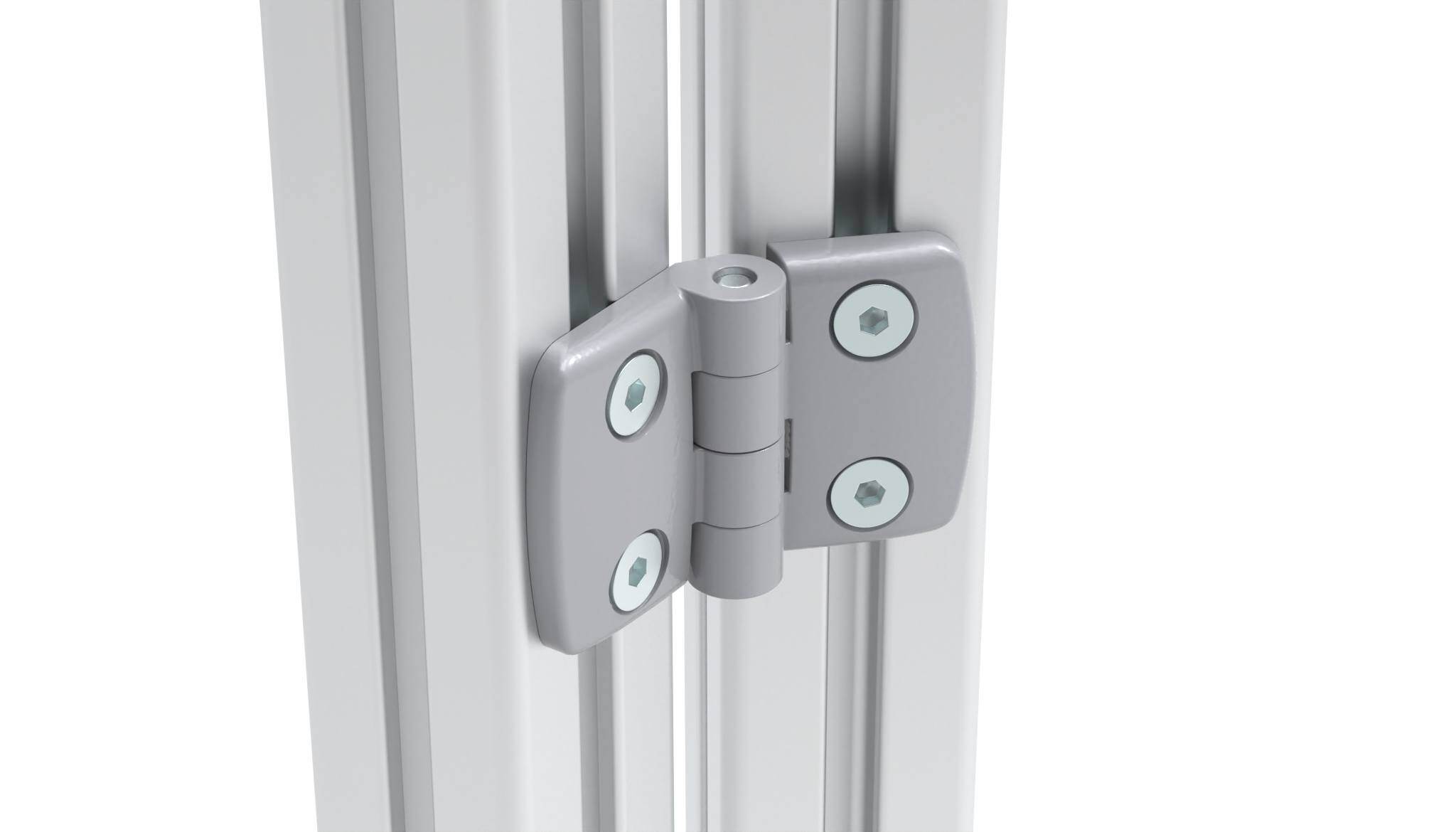 Aluminum Die-cast Combi Hinge 38 - 1.5", Non-detachable, Alu Color – application example