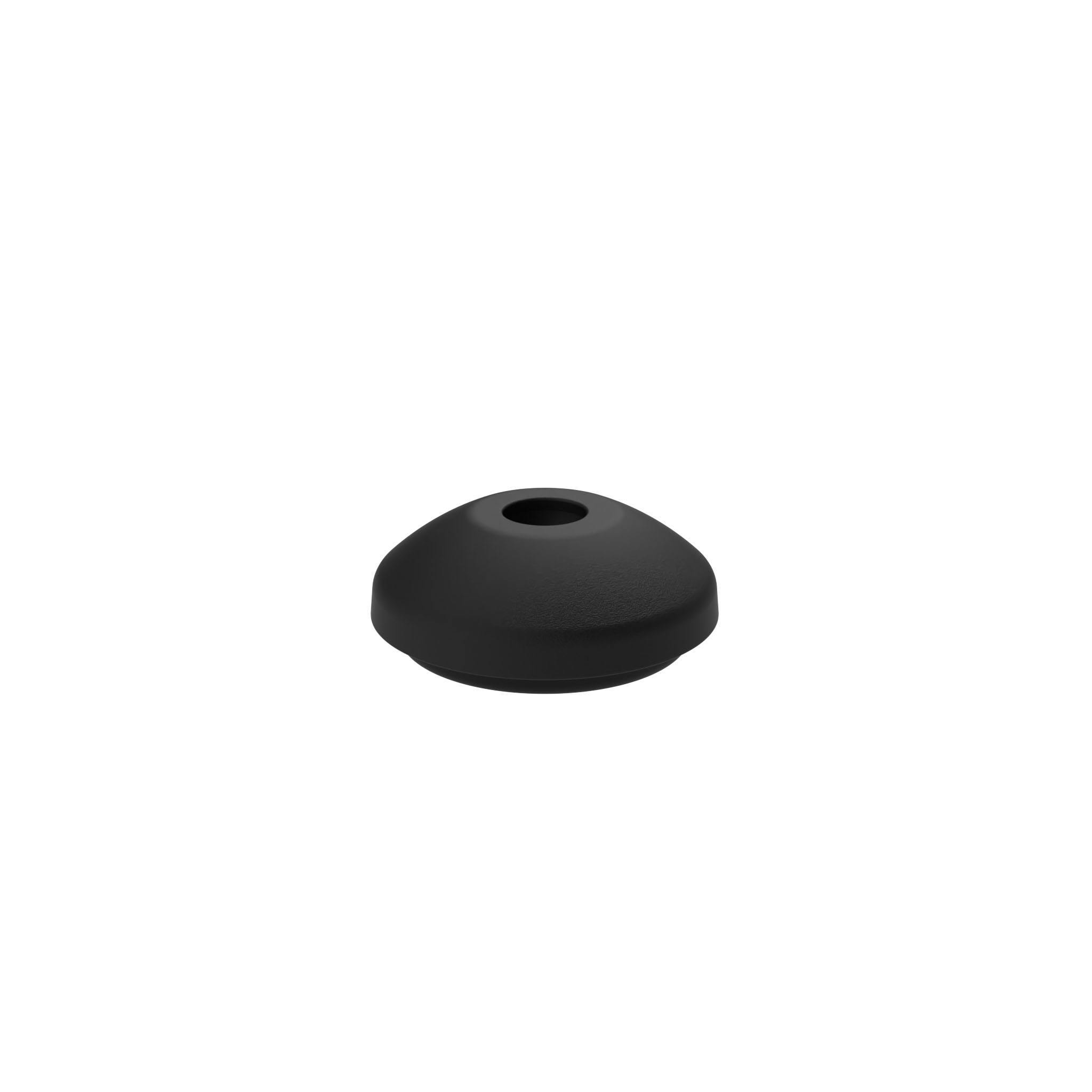 Base PA pour pieds à rotule, rotule 15, noir 098D060KG – image du produit