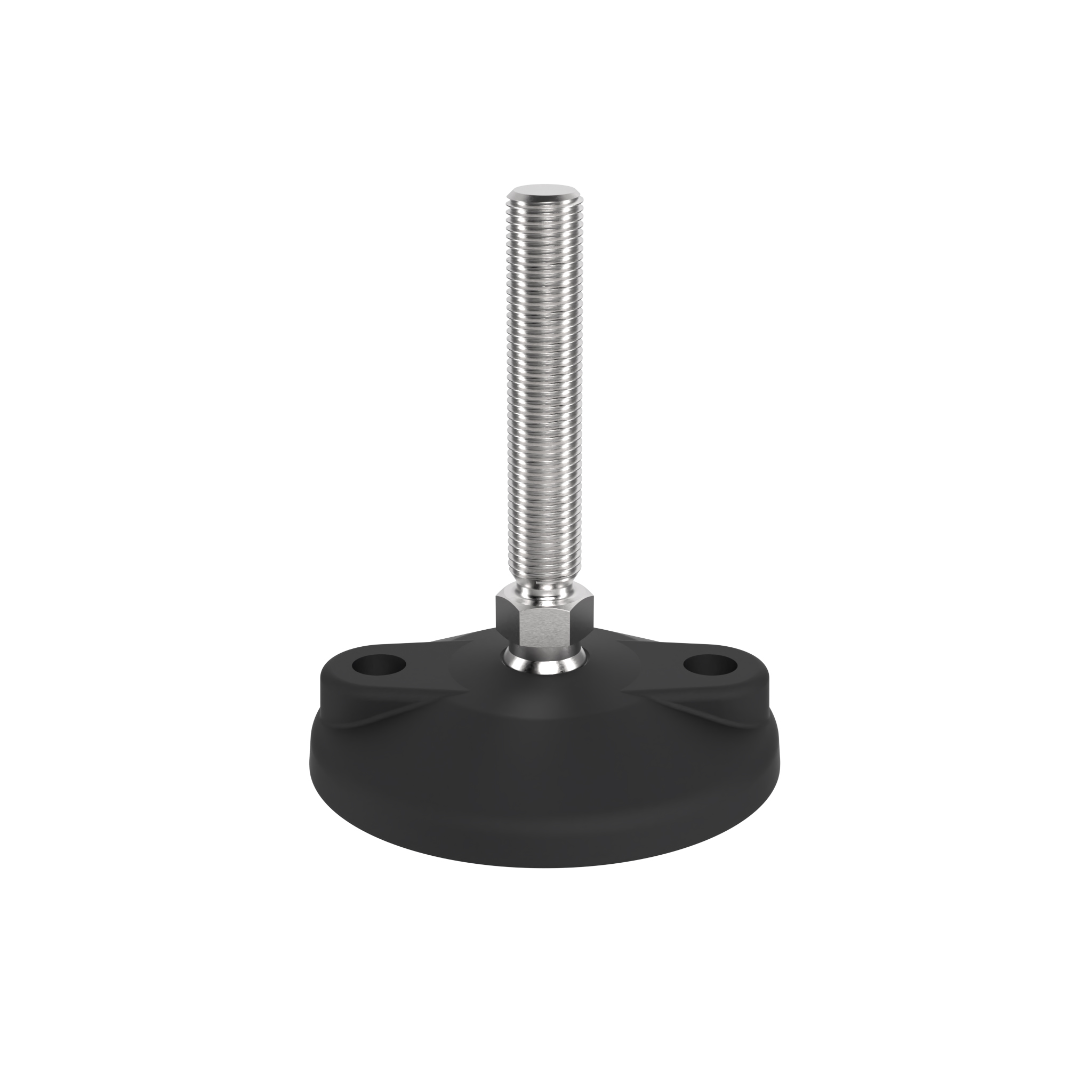 Pied rotule, PA / acier inox - Orifices de spitage - rotule 15