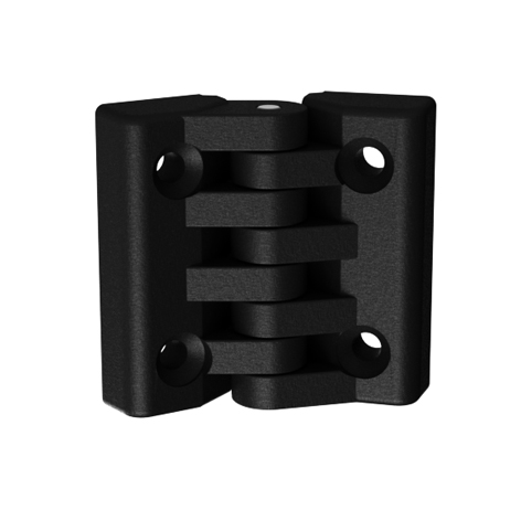 Bisagra de plástico para grandes cargas 65 x 64