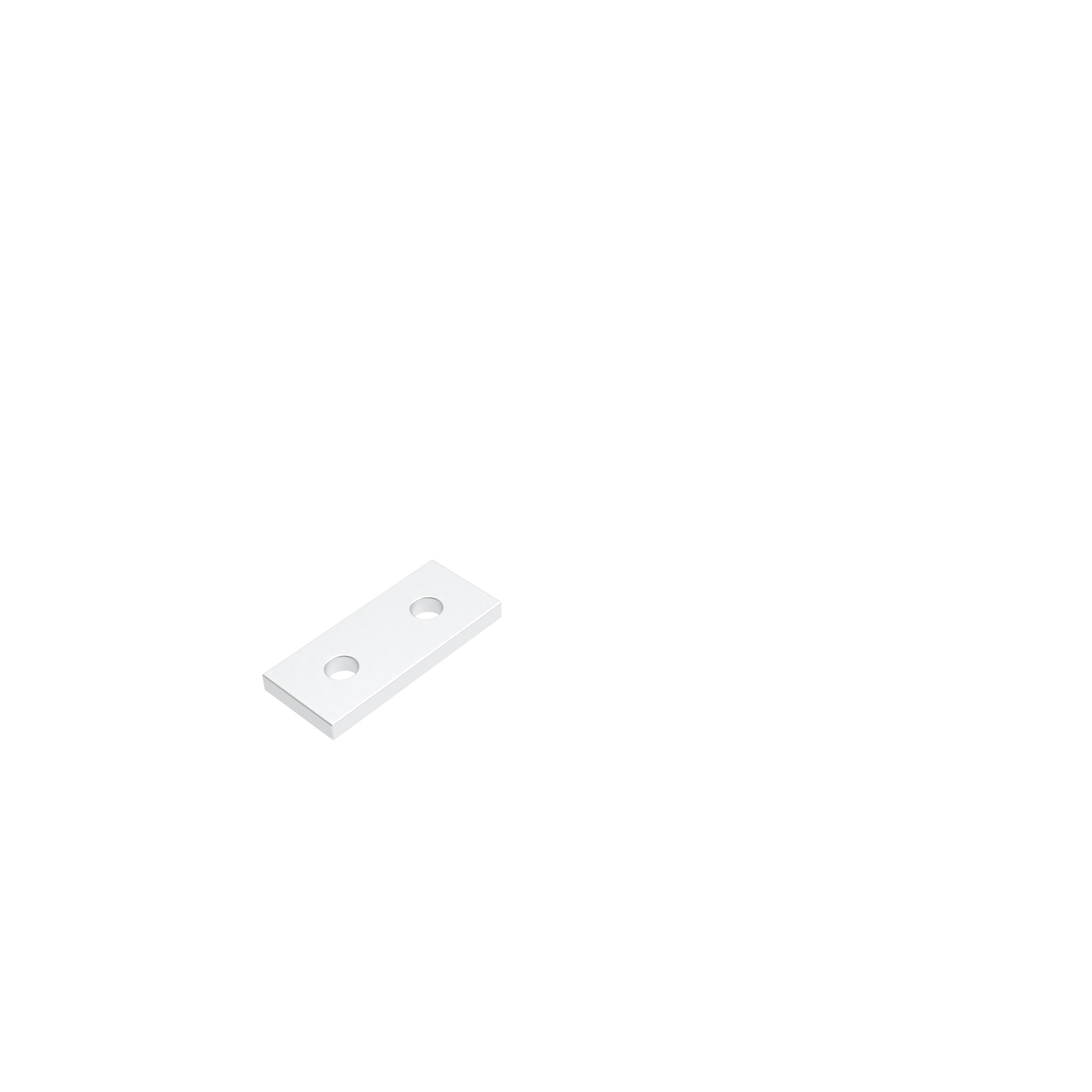 ECO Connection Plate AL Rectangular 2 Hole, 1 Slot Version 093EVA2551 – product image