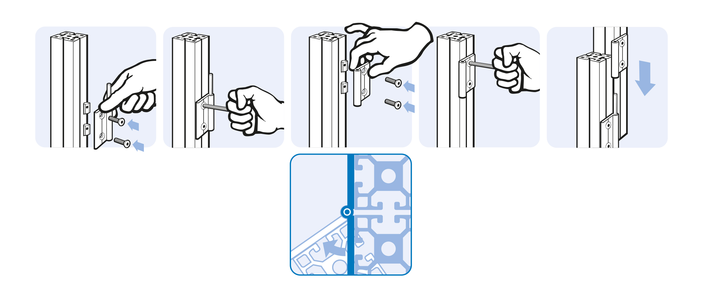External Hinge Component – assembly graphic