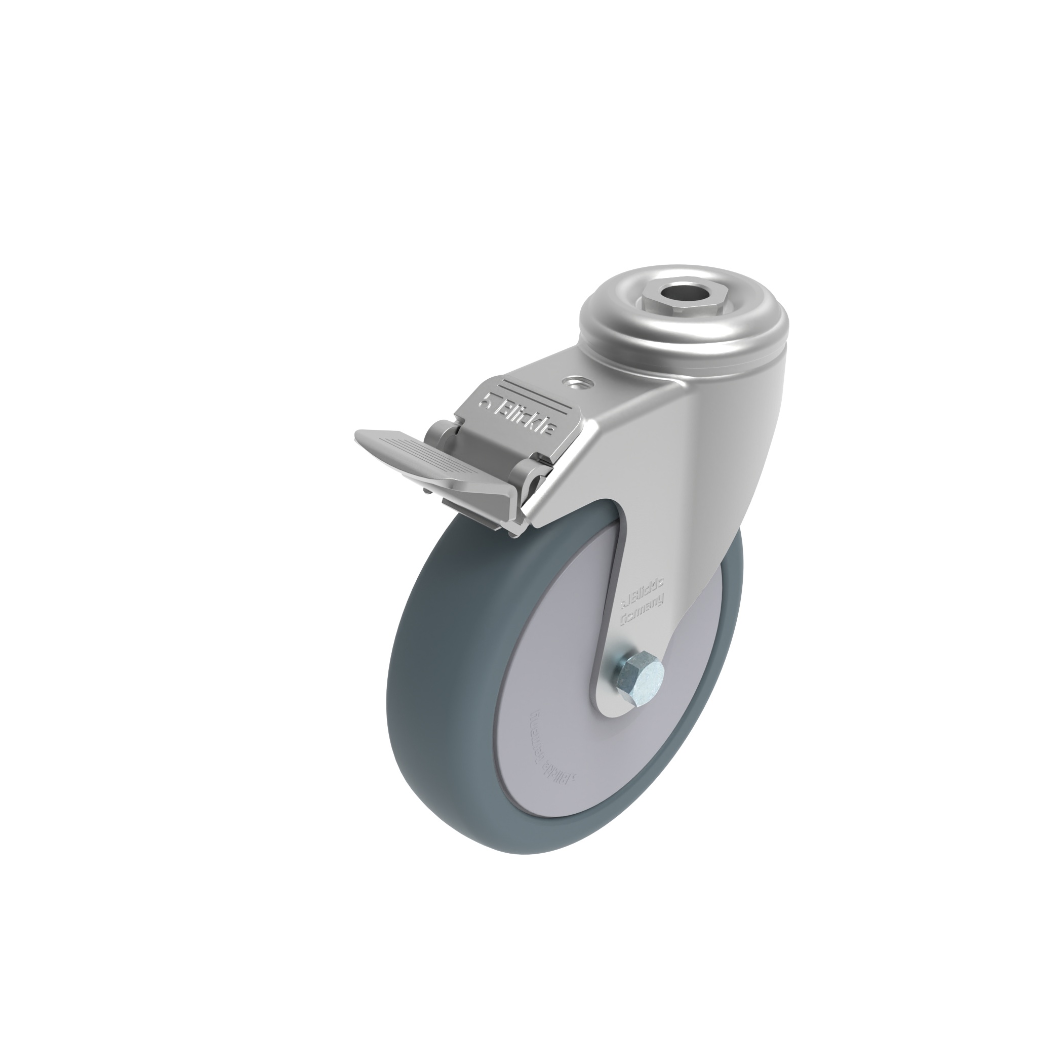 Roulette pivotante Ø 80 / 100 / 125 verrouillable 098S125TDN – image du produit