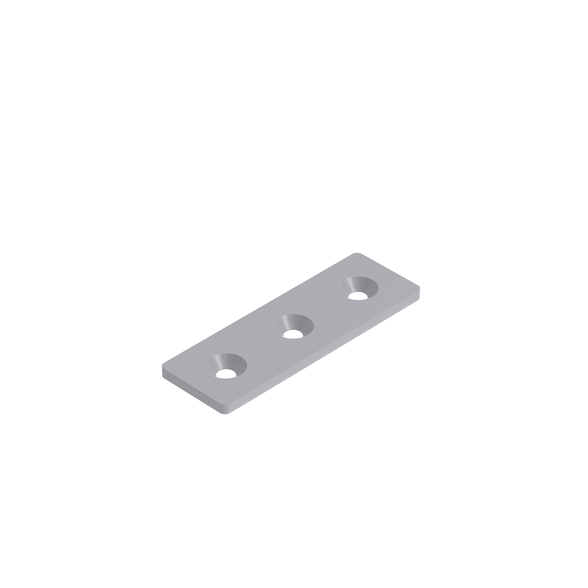 Verbinderplatte ST rechteckig 3-Loch, 1 Nut 093V40120A – Produktabbildung