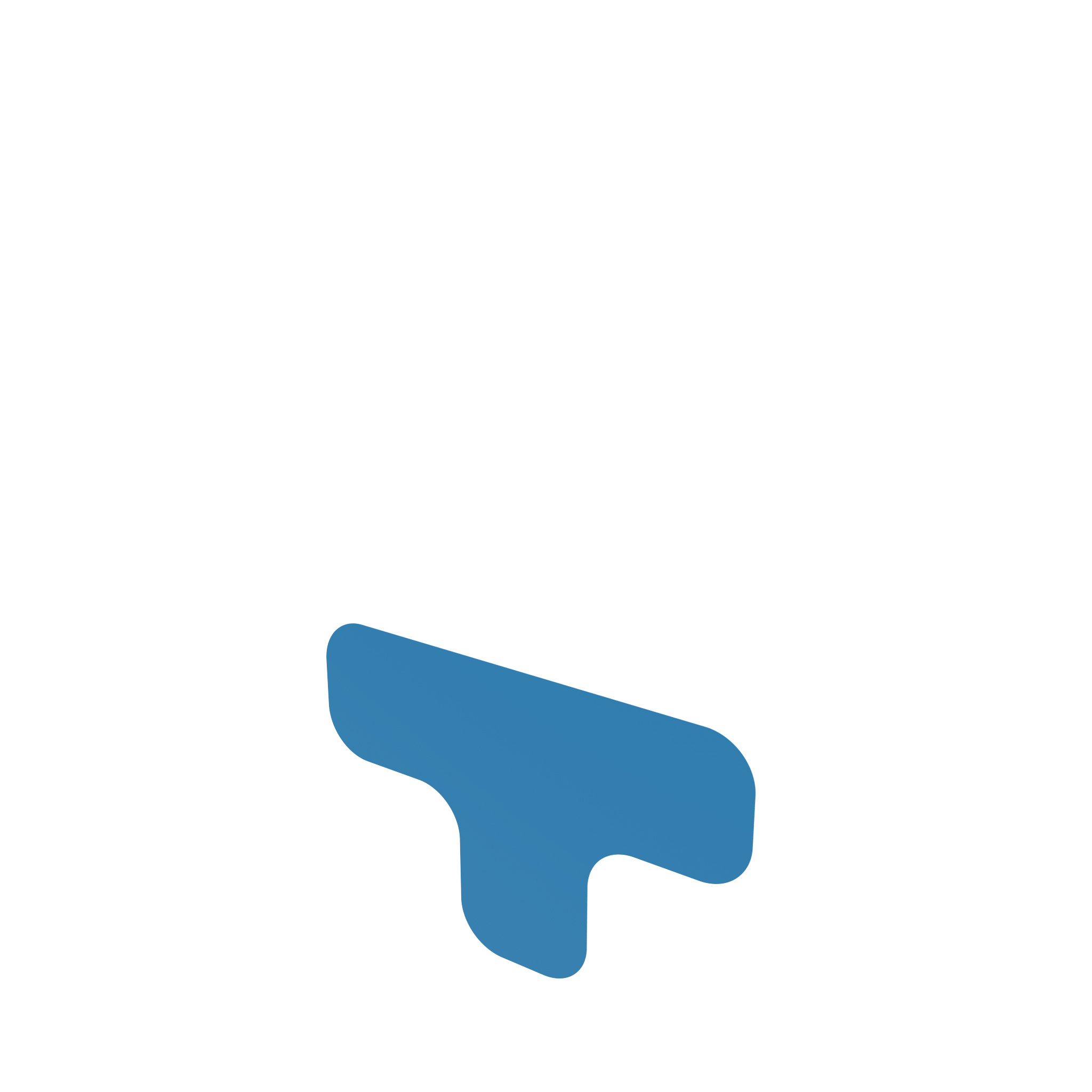 Floor Marking T-shape 90, Rounded 0203HTR09057 – product image