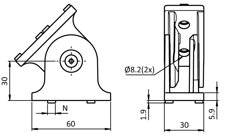 Pivot Joint 30 x 60