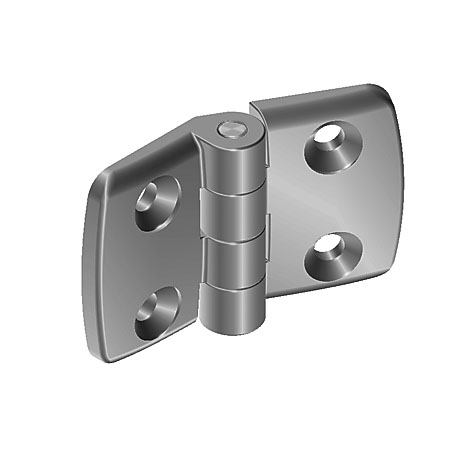 Aluminum Die-cast Combi Hinge 35, Non-detachable, Alu Color