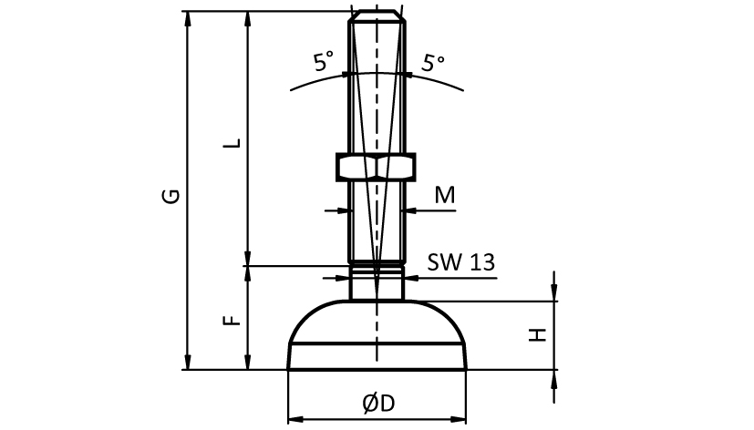 Bell Foot – technical drawing