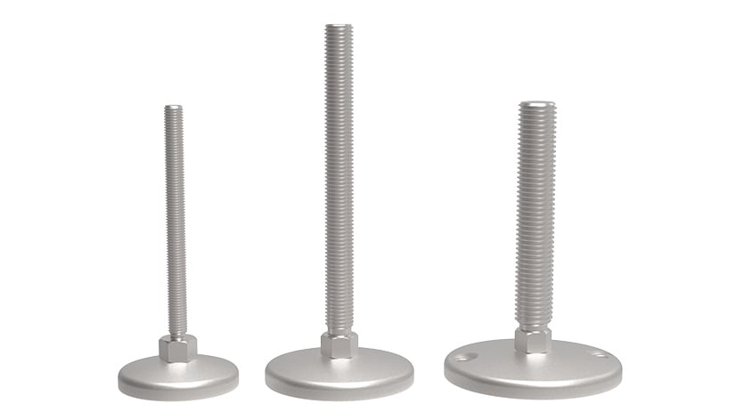 Threaded Rods, Pivot Feet