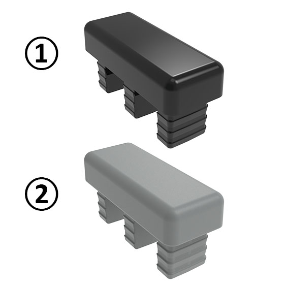 Cover Cap for Side and Corner Protection Profile 40 – product image