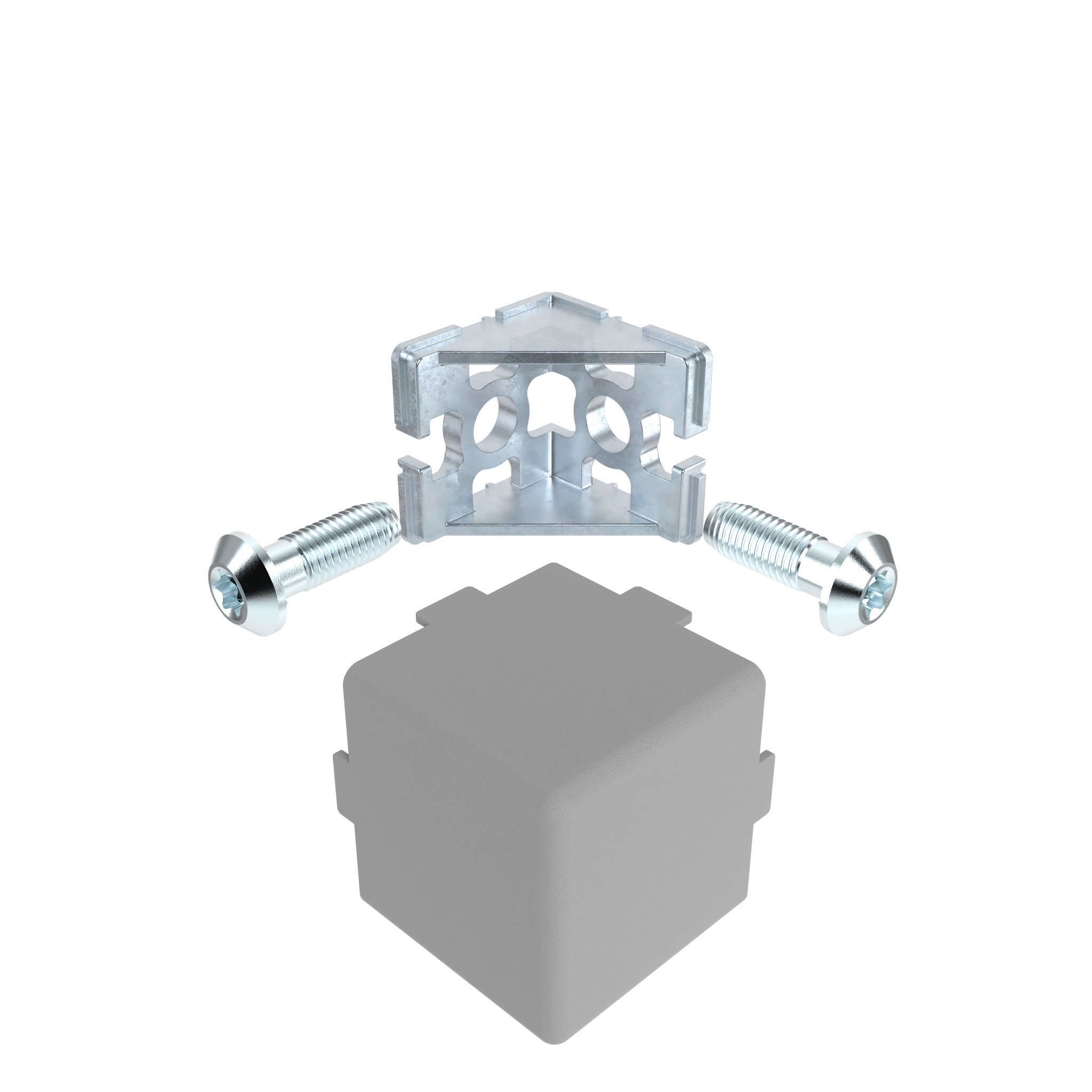 Corner Connector 45, 2D with Cable Passage (Set) 093WC456N10VS01 – product image