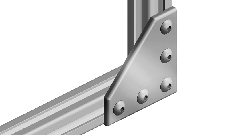 Connection Plate AL L 5 Hole, 1 Slot Version – ejemplo de aplicación