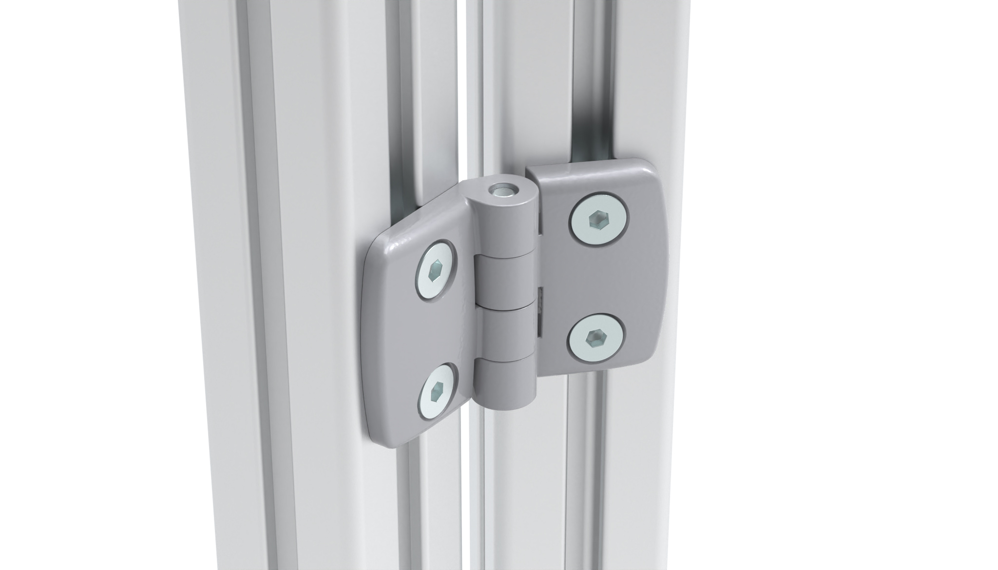 Aluminum Die-cast Combi Hinge 35, Non-detachable, Alu Color