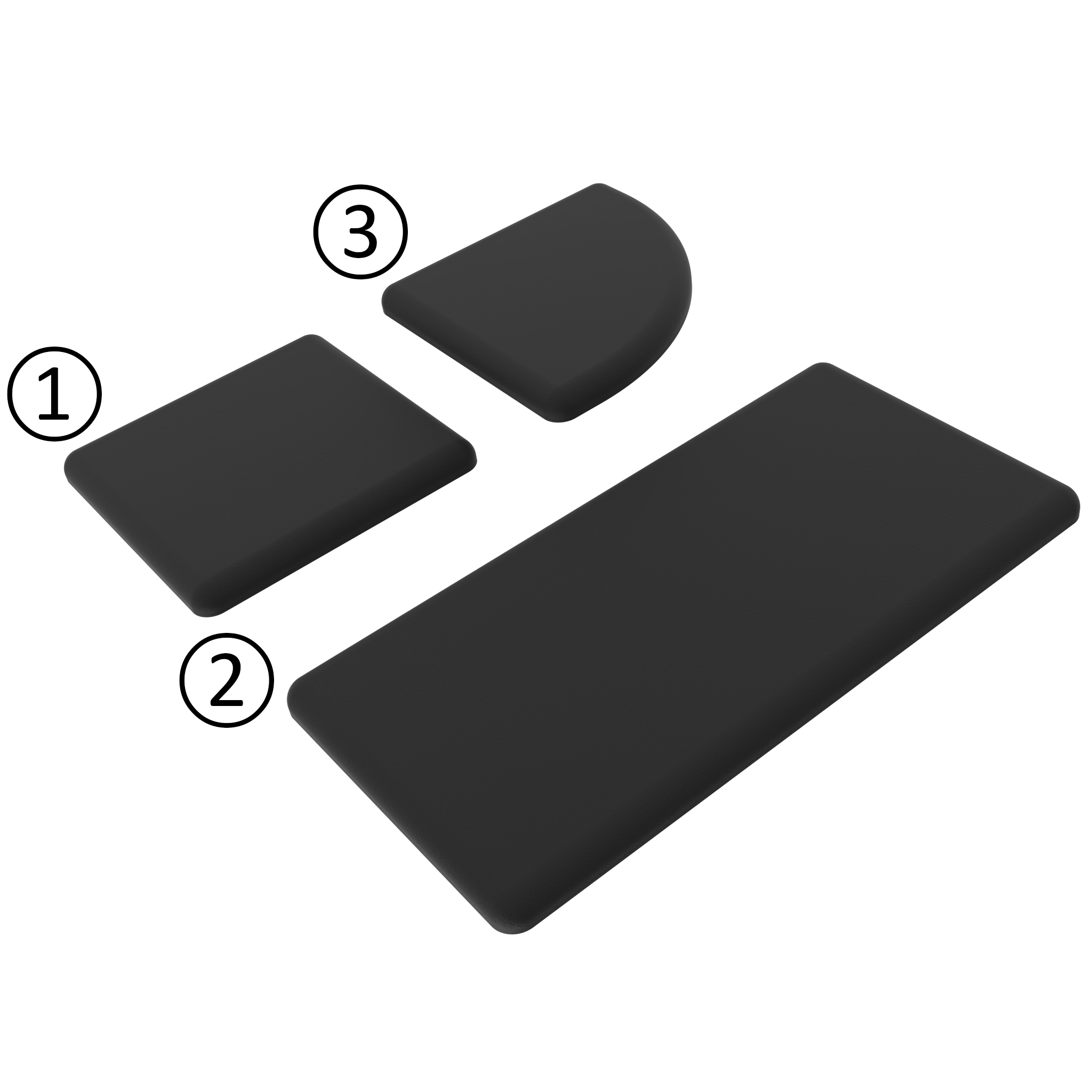 Abdeckkappe für Rastermaß 45 mm
