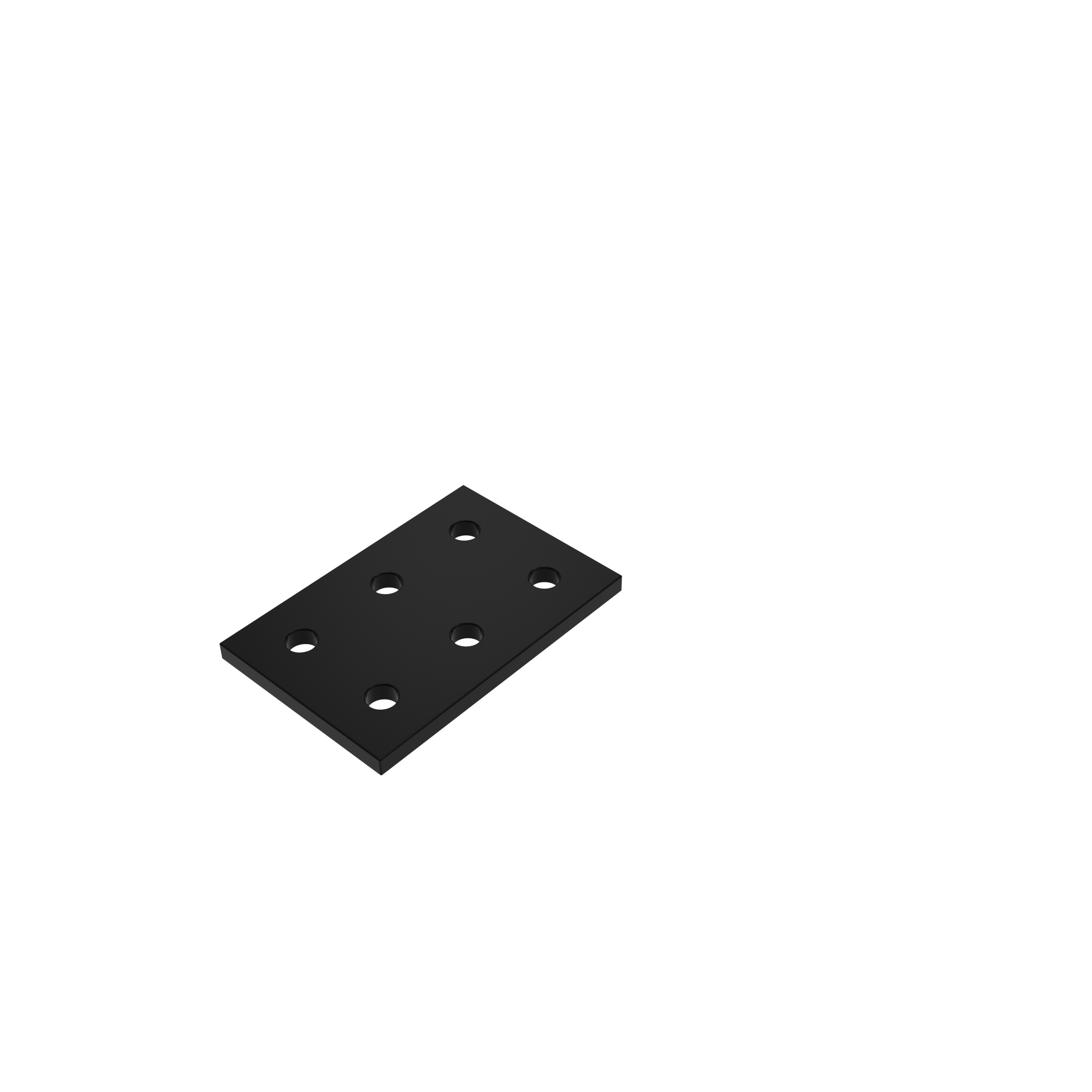 ECO Connection Plate AL Rectangular 6 Hole, 1 Slot Version 093EVD5176S – product image