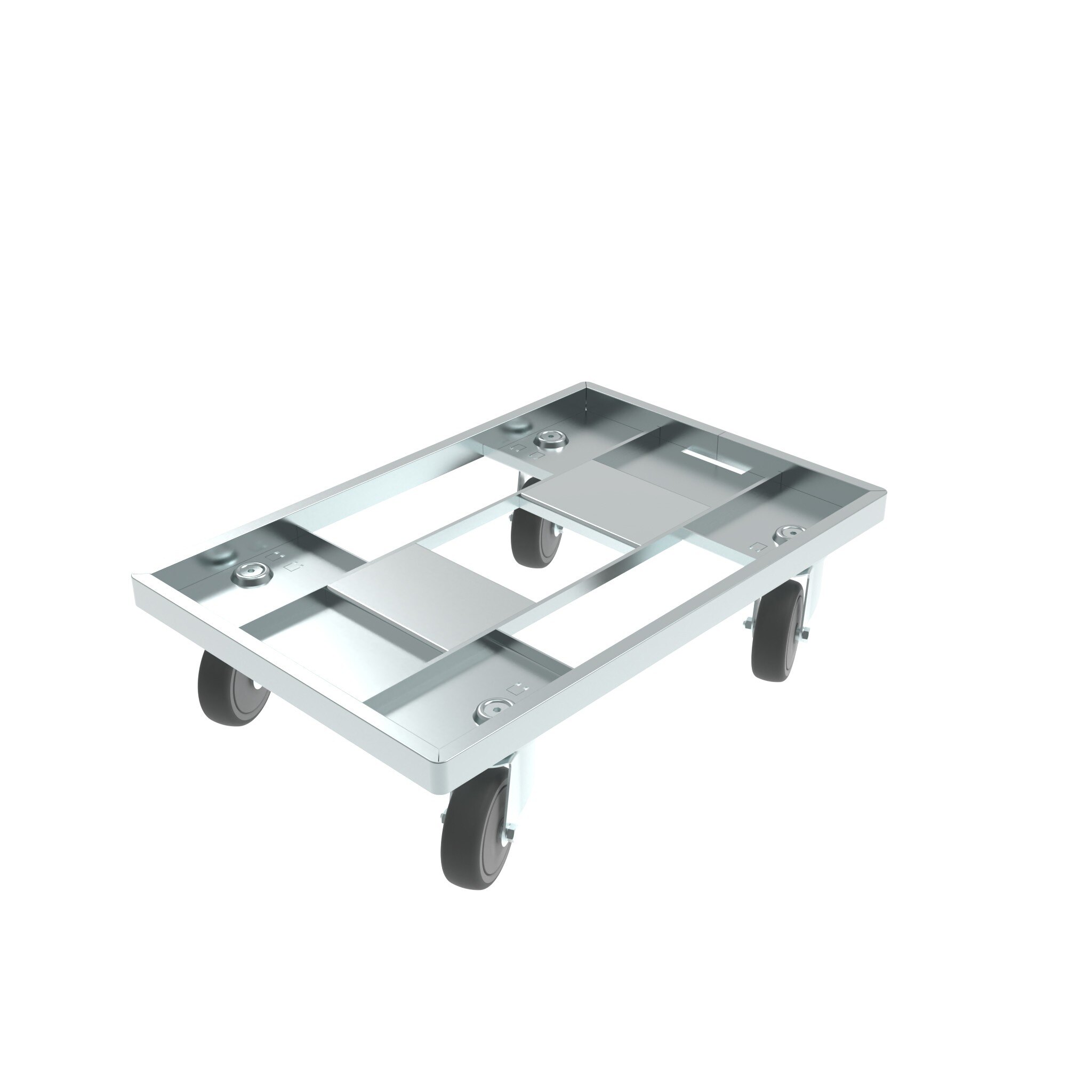 Bodenroller für KLT 600 x 400, mit 4 Lenkrollen 0207D1SS4WDS03 – Produktabbildung