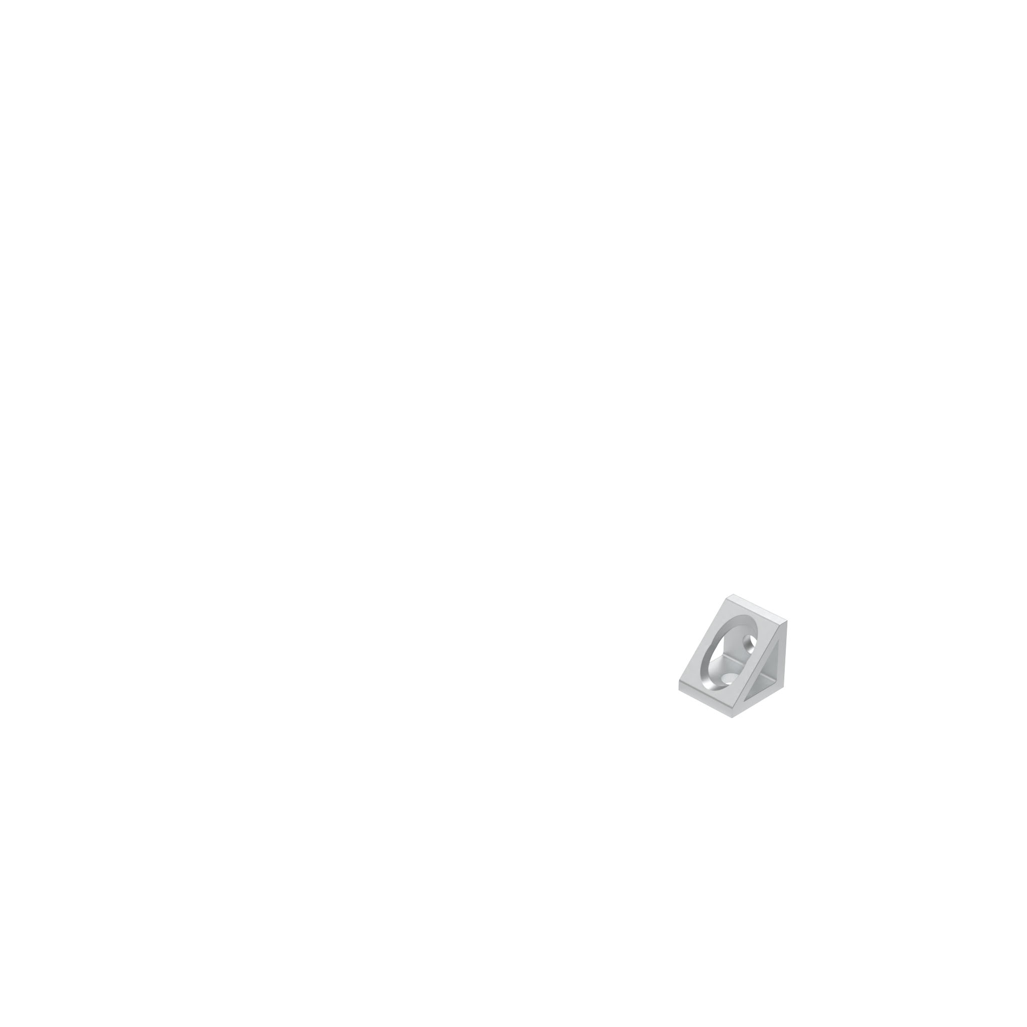 Equerre extrudé AL 2 orifice, simple 093W8203N05 – image du produit