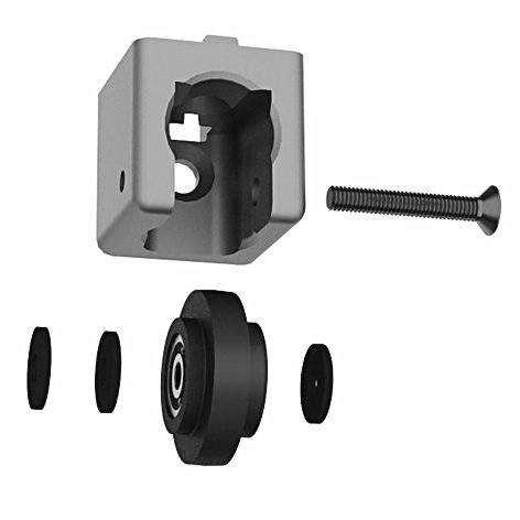 Kit de guides de porte coulissante 40 / 45 – image du produit