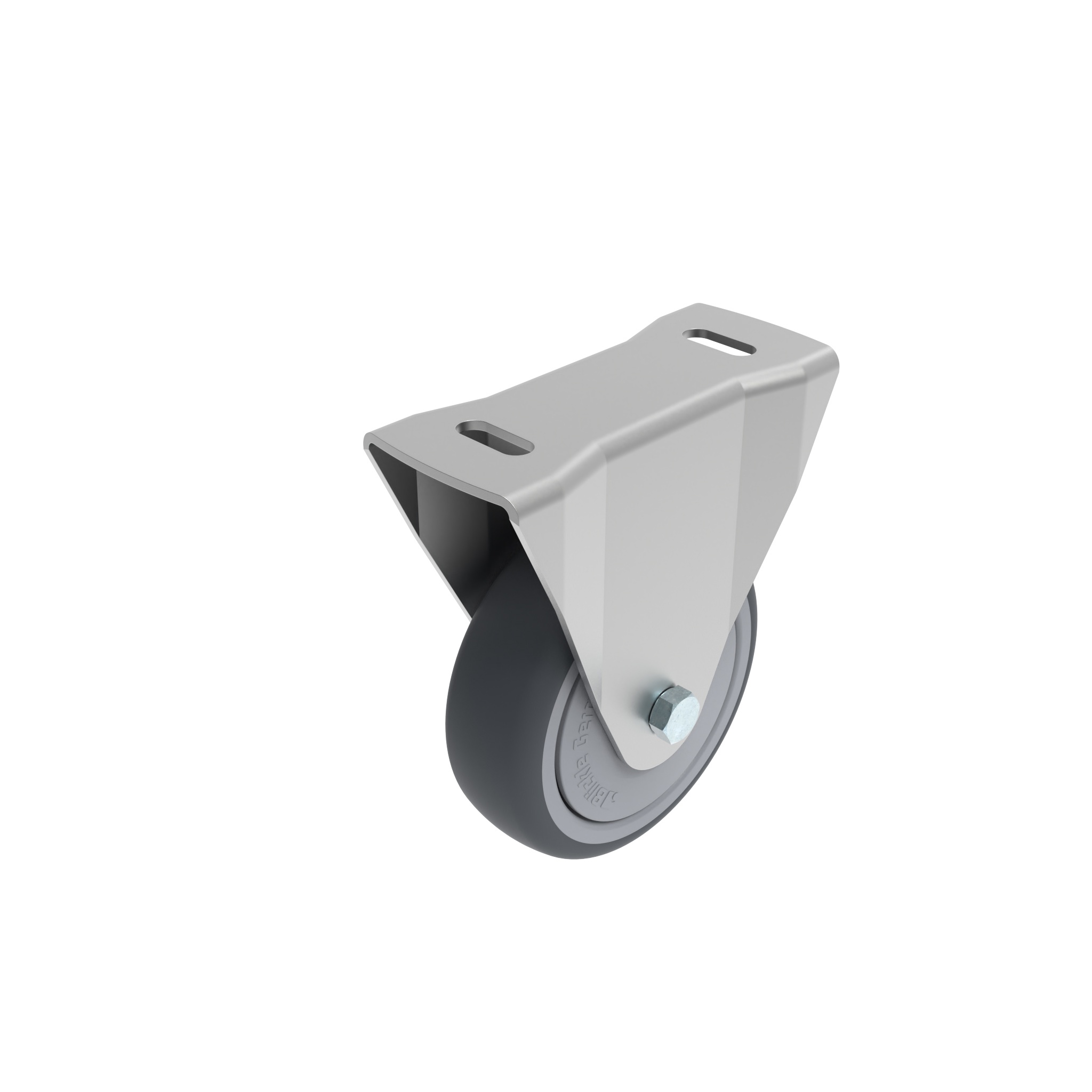 Rueda fija Ø 80 / 100 / 125 con placa de montaje 40 / 45 098F100U4045N – imagen del producto