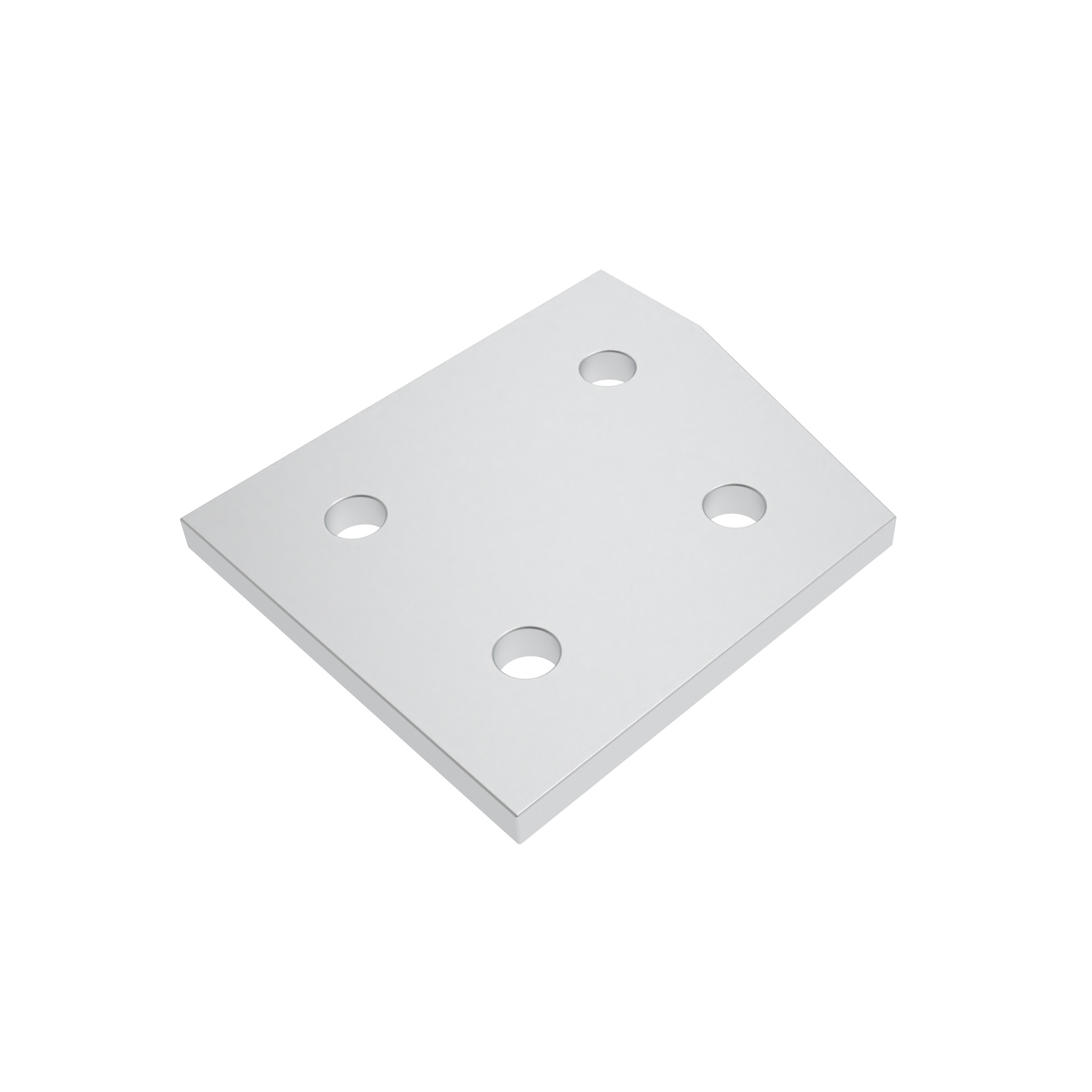 ECO Connection Plate AL 15° 4 Hole, 1 Slot Version