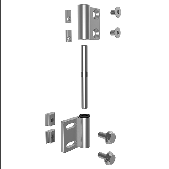 Alu-Scharnier, schwer (Set) – Produktabbildung