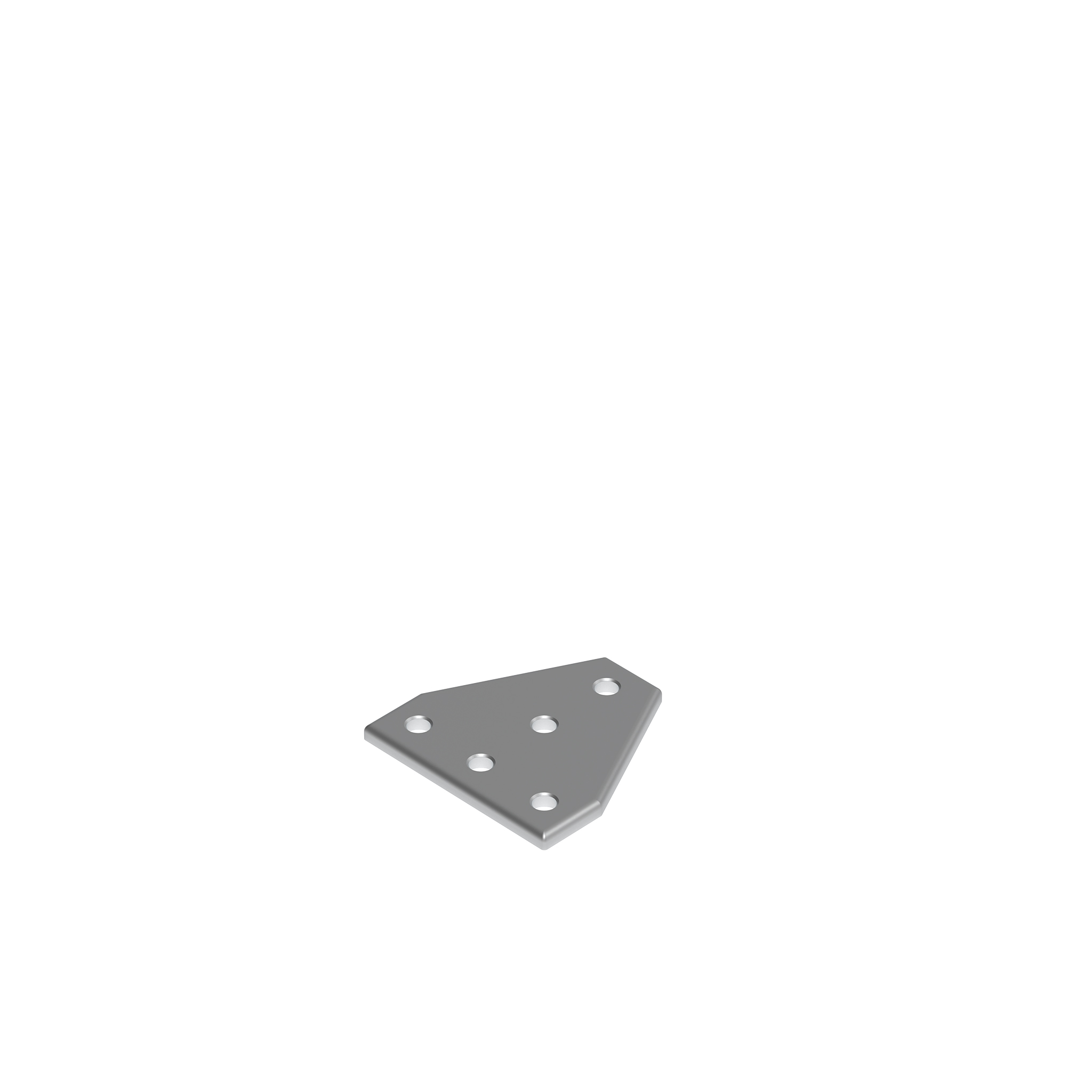 Connection Plate AL T 5 Hole, 1 Slot Version 093VT6060 – product image