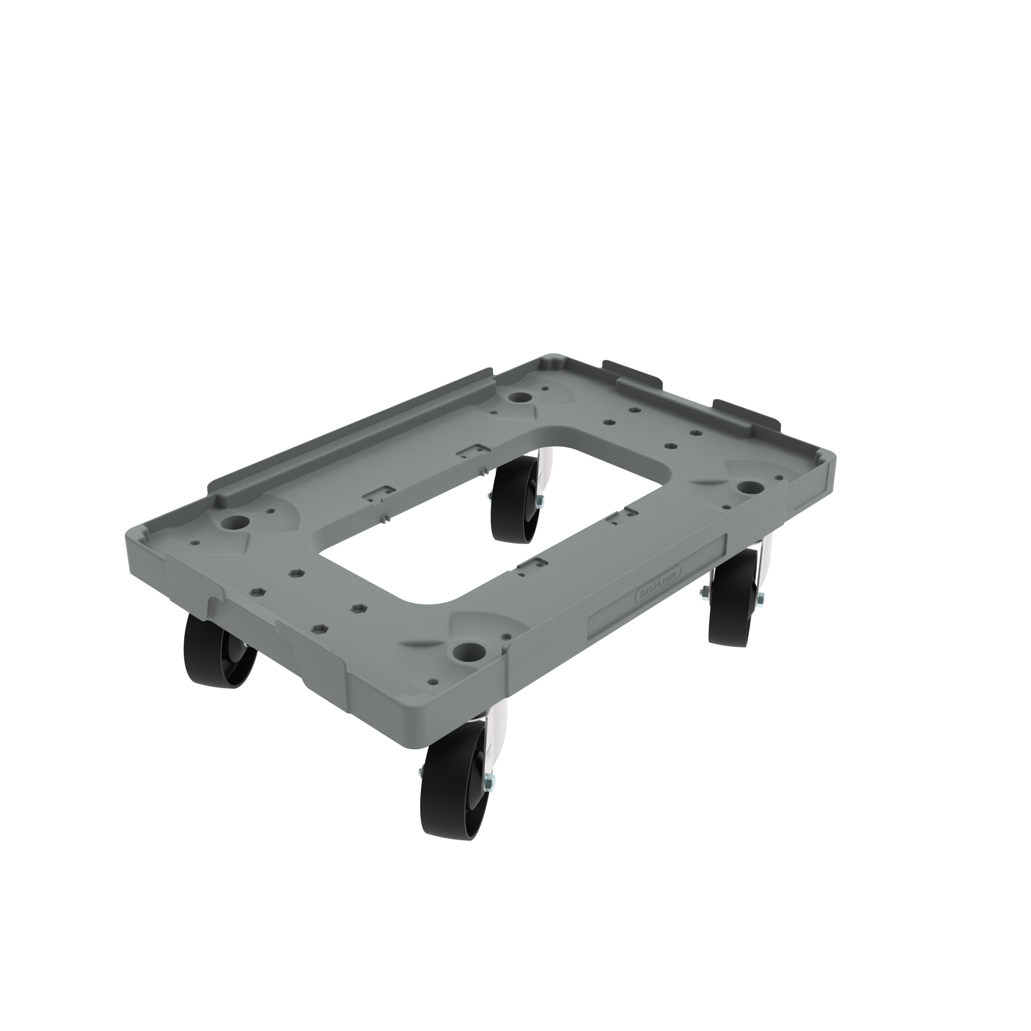 Chariot PA pour bac 600x400, avec 4 roulettes orientables 0207D1P04S4WDS09 – image du produit
